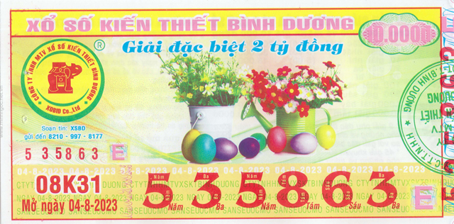 Cơ cấu xổ số về trúng giải 8 hiện nay